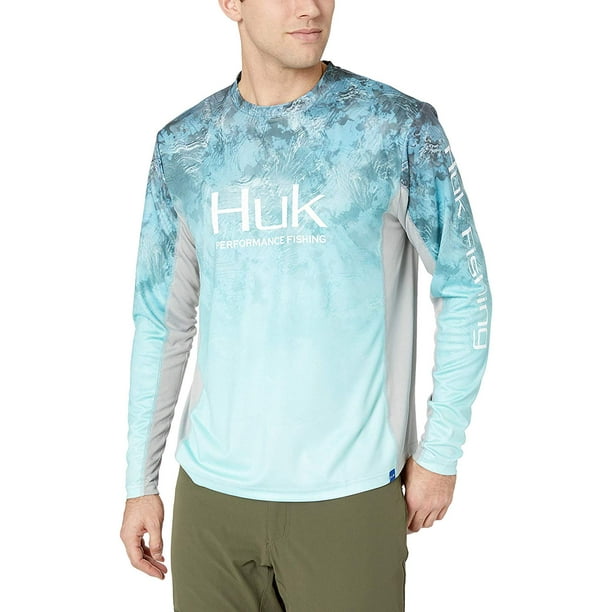 HUK Mens Icon Camo Long Sleeve Shirt Size XXL